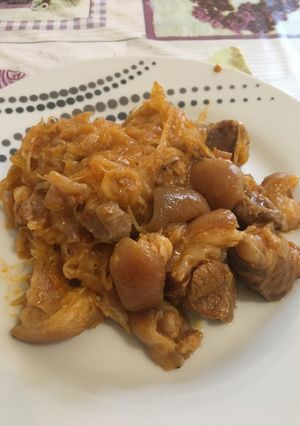 Káposztás csülök recept fotója