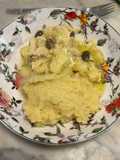 Baccalà in bianco con la polenta