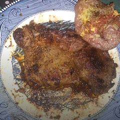 A picture of The best steak ever. 🙂.
