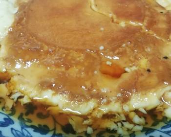 Easy Serving Recipe Less sweet caramel pudding Delicious Perfect