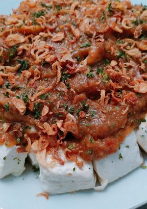 Foto resep Tahu Kukus Saus Terong