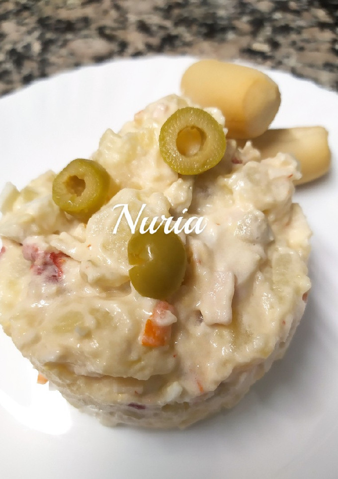 Una foto de Ensaladilla de huevo y surimi