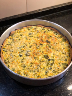 Una foto de Tarta de zapallitos con harina integral 🥧