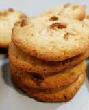 Cookies de chocolate blanco y piñones (sin gluten)