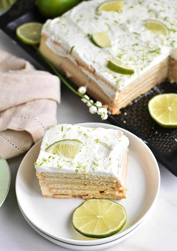 Una foto de Postre de Limón con ralladura