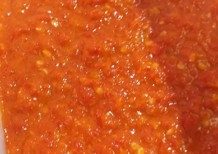 Resep Sambal cabe keriting merah untuk stok yang Bikin Ngiler