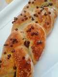 Treccia pan brioche con crema di nocciole