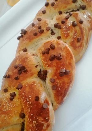 Foto di Treccia pan brioche con crema di nocciole
