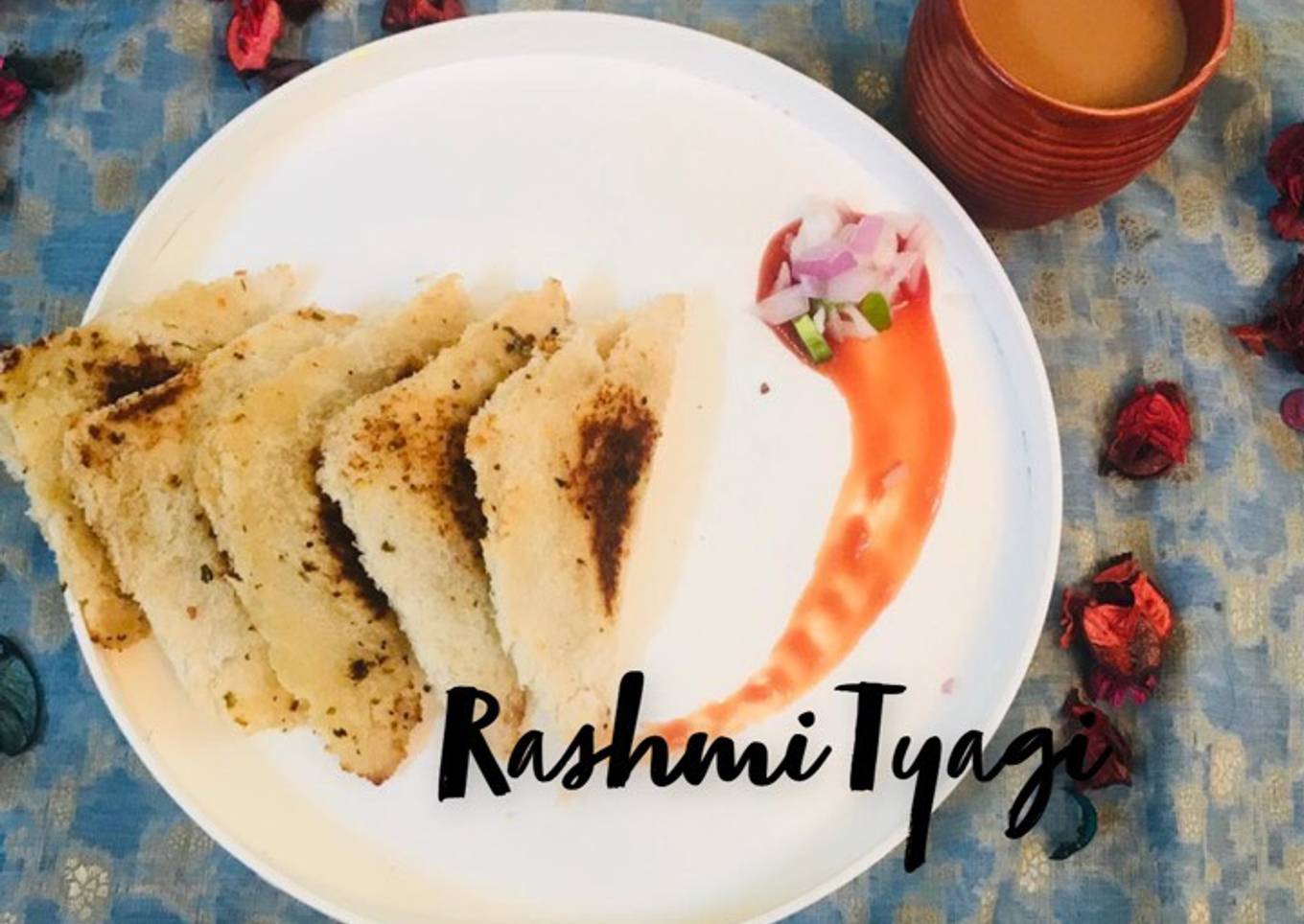 Paneer tikka bread samosa