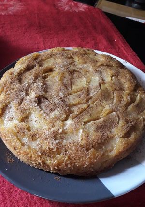 Una foto de Tartaleta de manzana súper fácil 🍎. Sin manteca y sin leche