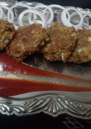 A picture of Black Chana tikki.