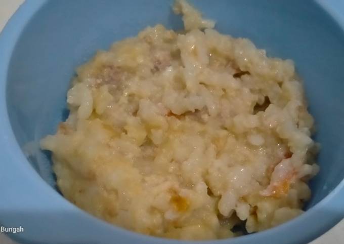 Resep Mpasi 6 Bubur Telur Puyuh Daging Giling Tomat Oleh Sadar Indah