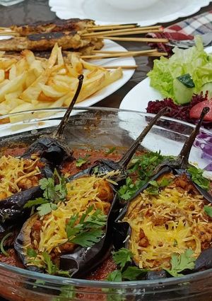 صورة لوصفة باذنجان محشي في الفرن
