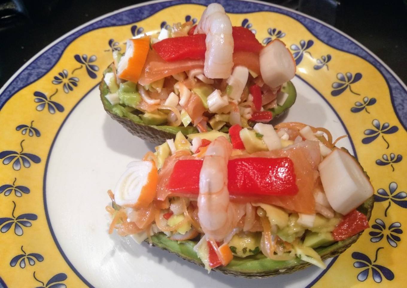 Aguacate relleno de verano