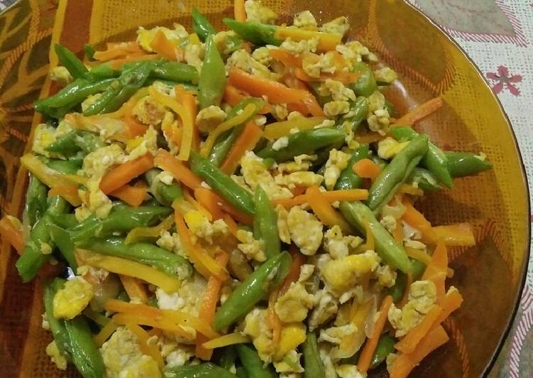 Bahan meracik Tumis buncis manis Lezat