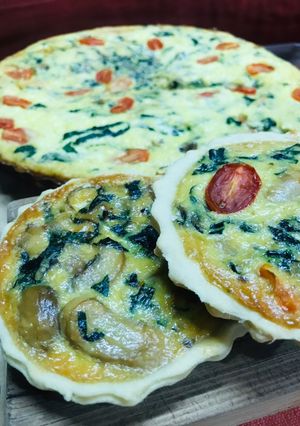 Una foto de Quiche de verduras