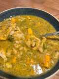 Guiso de legumbres y pescado