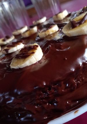Una foto de Bizcochuelo de yogurt y chocolate