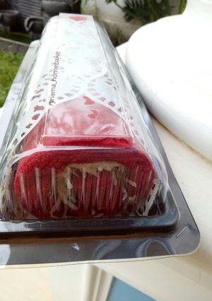 Foto resep Redvelvet Swiss Roll cake "ekonomis 4 telur"
