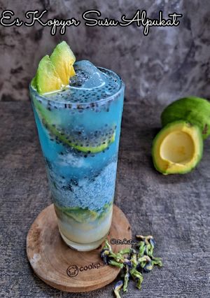 Foto resep Es Kopyor Susu Alpukat