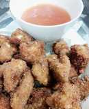 Nuggets de frango com molho agridoce