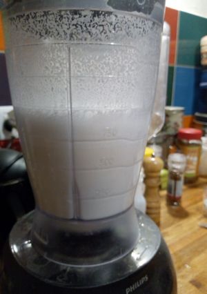 Una foto de Leche de almendras