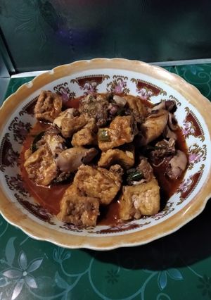 Foto resep Tumis cumi dan tahu