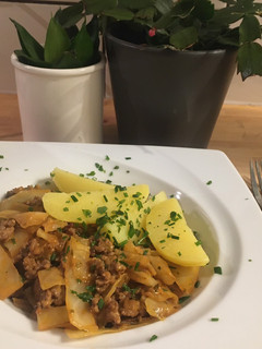 Kohl-Hack-Pfanne mit Kartoffeln Rezepthauptbild