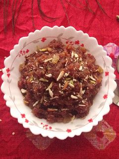 A picture of Moong Dal Halwa.