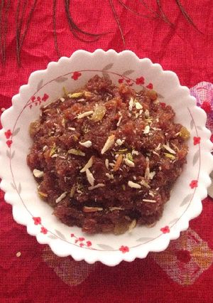 A picture of Moong Dal Halwa.