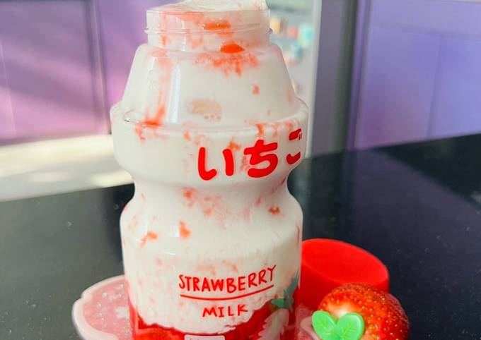 Resep Korean Strawberry Milk ala Mama Asi / yLoVeA Resep Korean Strawberry Milk ala Mama Asi / yLoVeA
