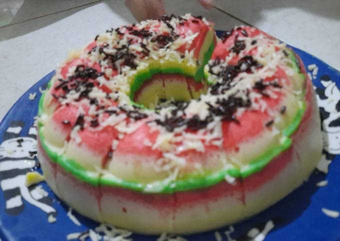 Bagaimana Menyiapkan Bolu Kukus Pelangi sederhana anak kos 🌈 yang Bikin Ngiler