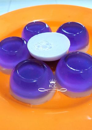 Foto resep Puding Lapis Susu #BikinRamadhanBerkesan