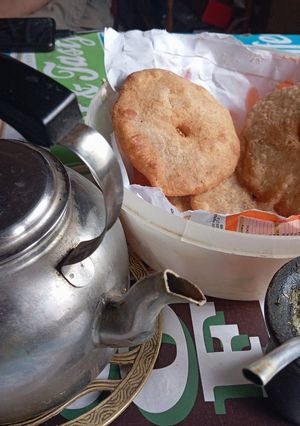 Una foto de Día de lluvia especial para las torta fritas de grasa 🤤💪