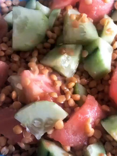 Una foto de Ensalada de lentejas