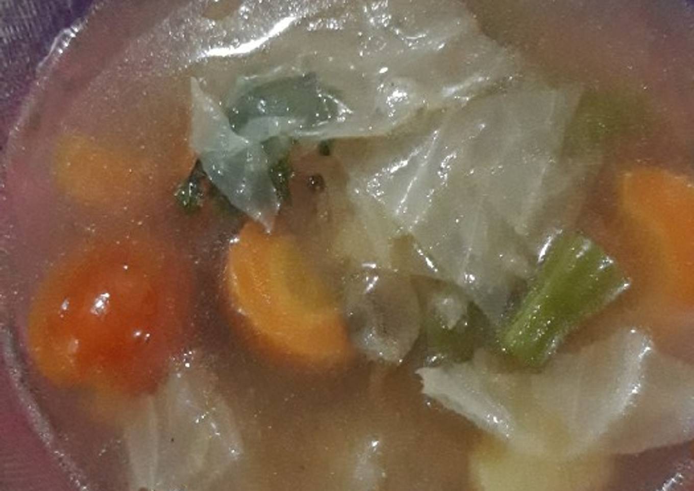 sup sayuran ringan