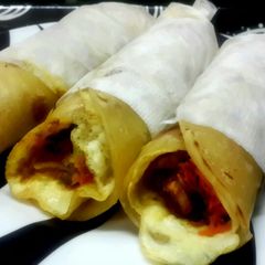 Egg Chicken Kathi Roll A picture of Egg Chicken Kathi Roll.