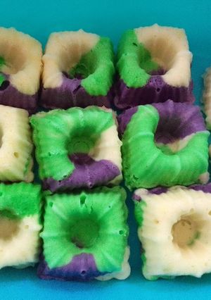 Foto resep Bolu kukus pelangi