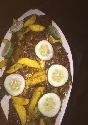A picture of Grilled fish.
