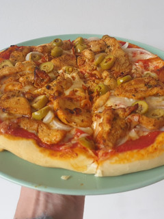 Una foto de Pizza italiana casera
