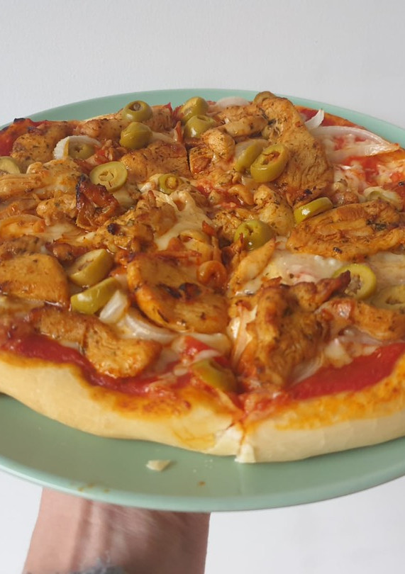 Una foto de Pizza italiana casera