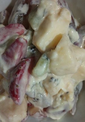 Foto resep Salad buah segar simple