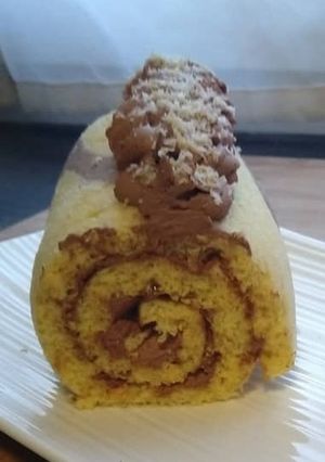 Une photo de Roulé chocolat praline