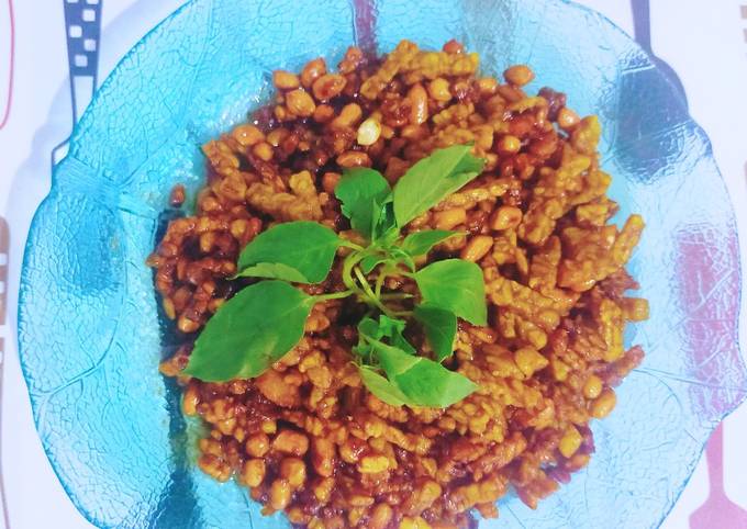 Resep Kering tempe kacang tanah yang Bikin Ngiler