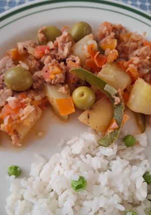 Una foto de Atún a la veracruzana