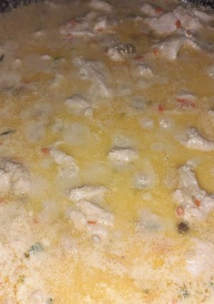 Una foto de Salsa blanca de pollo