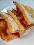 แซนวิชปังปิ้งไก่ทอด (Toasted Fried Chicken Sandwich)