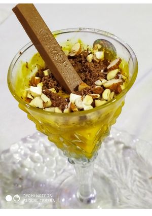 A picture of Chocolate Mango dry fruit Smoothie.