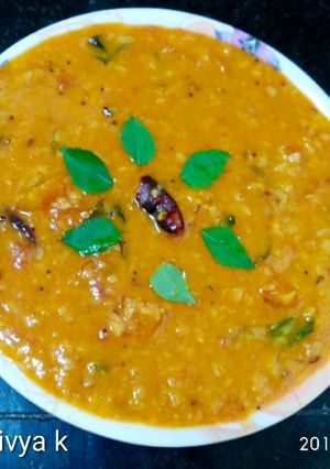 A picture of Tomato daal.