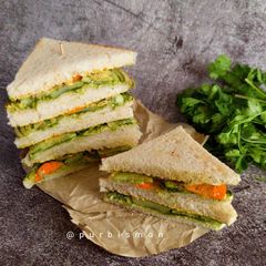 A picture of Spicy kasundi sandwichs.